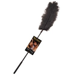 Body Tickler Ostrich Feather - Black