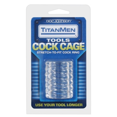 Titanmen Tools Cock Cage - Clear