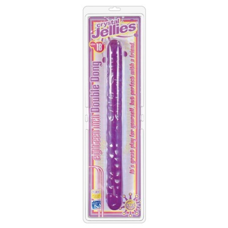 Crystal Jellies 18" Double Dong - Purple