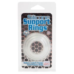 Silicone Support Rings - Black 3 Pac