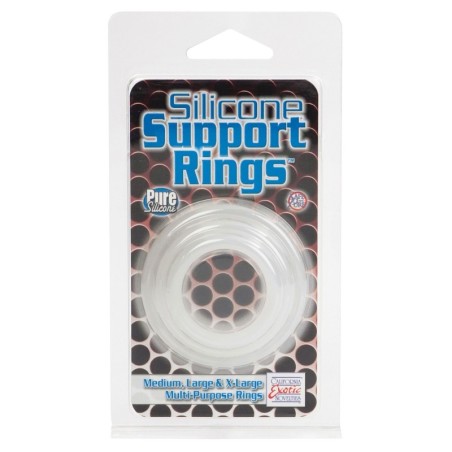 Silicone Support Rings - Black 3 Pac