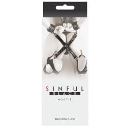 NS Novelties Sinful Hogtie - Black