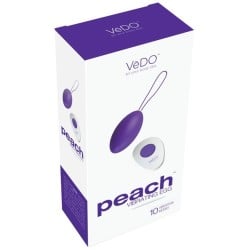 VeDO Peach Rechargeable Egg Vibe - Into You Indigo