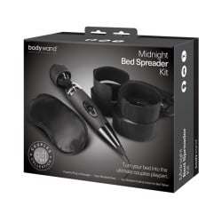 Holiday/Valentine's Body Wand Rechargeable Midnight Massage Bedroom Play Kit - 3 pc Black