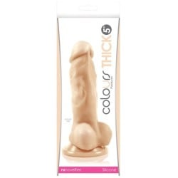 NS Novelties Colours Pleasures Thick 5" Dildo - White
