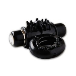 Sensuelle Bullet Ring Cockring - 7 Function Black