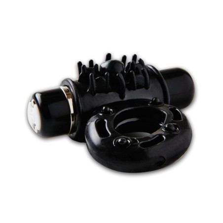 Sensuelle Bullet Ring Cockring - 7 Function Black