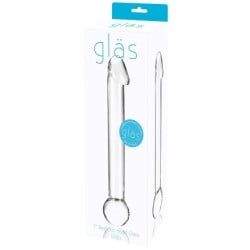 Glas 7" Realistic Head Glass Dildo - Clear