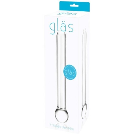 Glas 7" Straight Glass Dildo - Clear