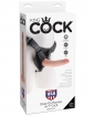 King Cock Strap-on Harness w/6" Cock - Flesh
