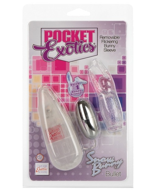 Pocket Exotics Snow Bunny Bullet - Clear