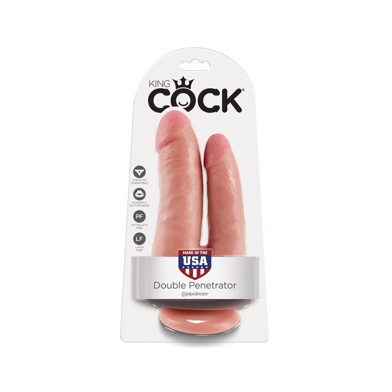 King Cock Double Penetrator - Flesh King Cock Double Penetrator - Flesh