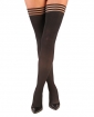 Kix'ies Dana Lynn Ribbed Thigh High Black A