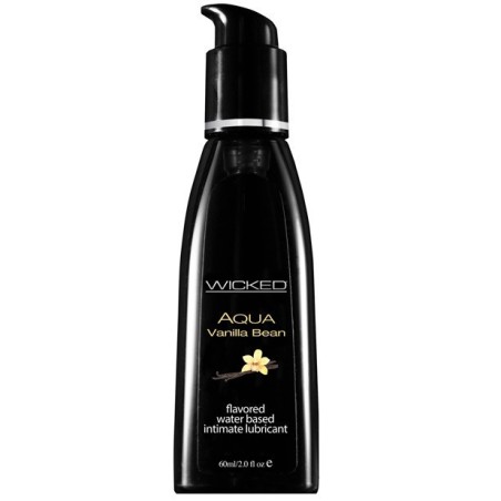 Wicked Sensual Care Collection Aqua Waterbased Lubricant - 2 oz Vanilla Bean