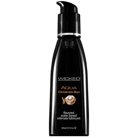 Wicked Sensual Care Collection Aqua Waterbased Lubricant - 2 oz Cinnamon Bun