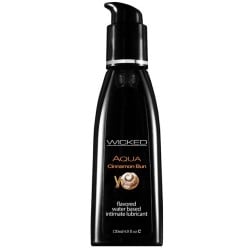 Wicked Sensual Care Collection Aqua Waterbased Lubricant - 4 oz Cinnamon Bun