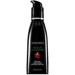 Wicked Sensual Care Collection Aqua Waterbased Lubricant - 2 oz Candy Apple