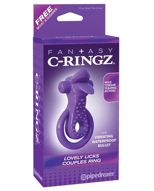 Fantasy C-Ringz Lovely Licks Couples Ring - Purple