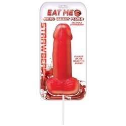 Jumbo Gummy Cock Pop - Strawberry