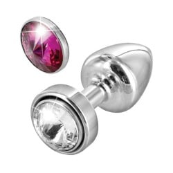 Diogol Anni 25mm Magnetic Stone - Clear/Red