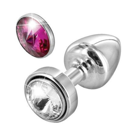 Diogol Anni 25mm Magnetic Stone - Clear/Red