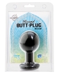 Round Butt Plug Medium - Black