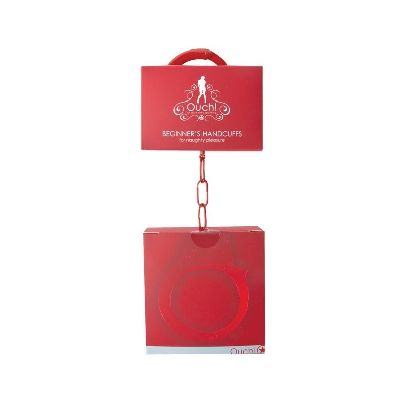 Shots Ouch Beginner Handcuffs - Red Shots Ouch Beginner Handcuffs - Red