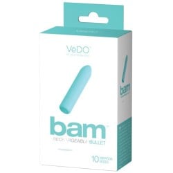 VeDO BAM Rechargeable Bullet - Tease Me Turquoise