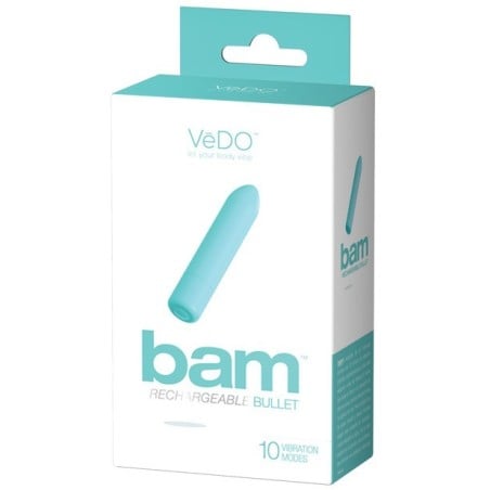 VeDO BAM Rechargeable Bullet - Tease Me Turquoise