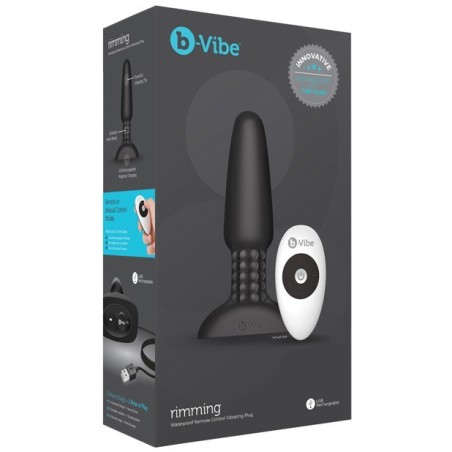 B Vibe Rimming Plug - Black