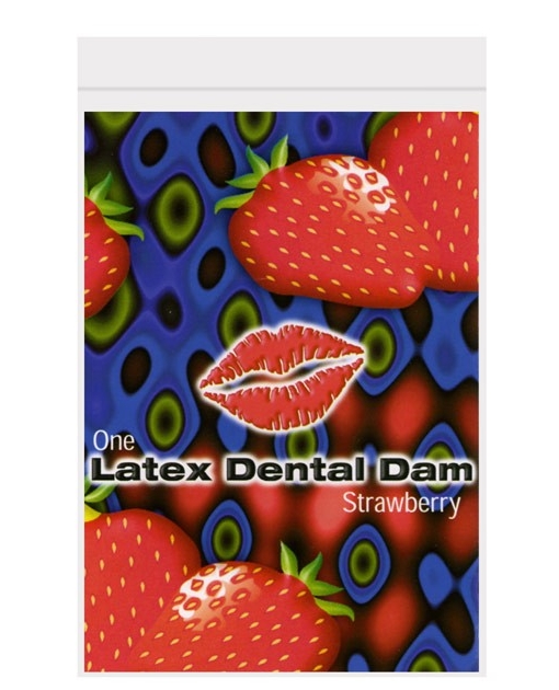 Latex Dental Dam - Strawberry