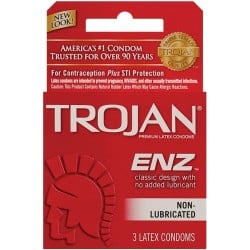 Trojan Enz Non-Lubricated - Box of 3