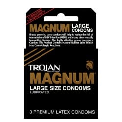 Trojan Magnum Condoms - Box of 3