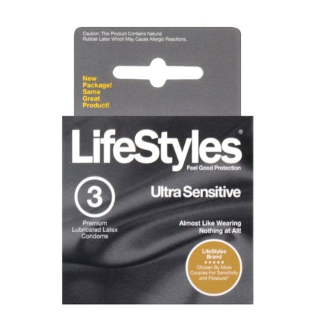 Lifestyles Ultra Sensitive - Box of 3