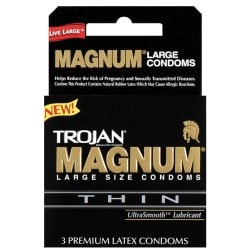 Trojan Magnum Thin Condoms - Box of 3