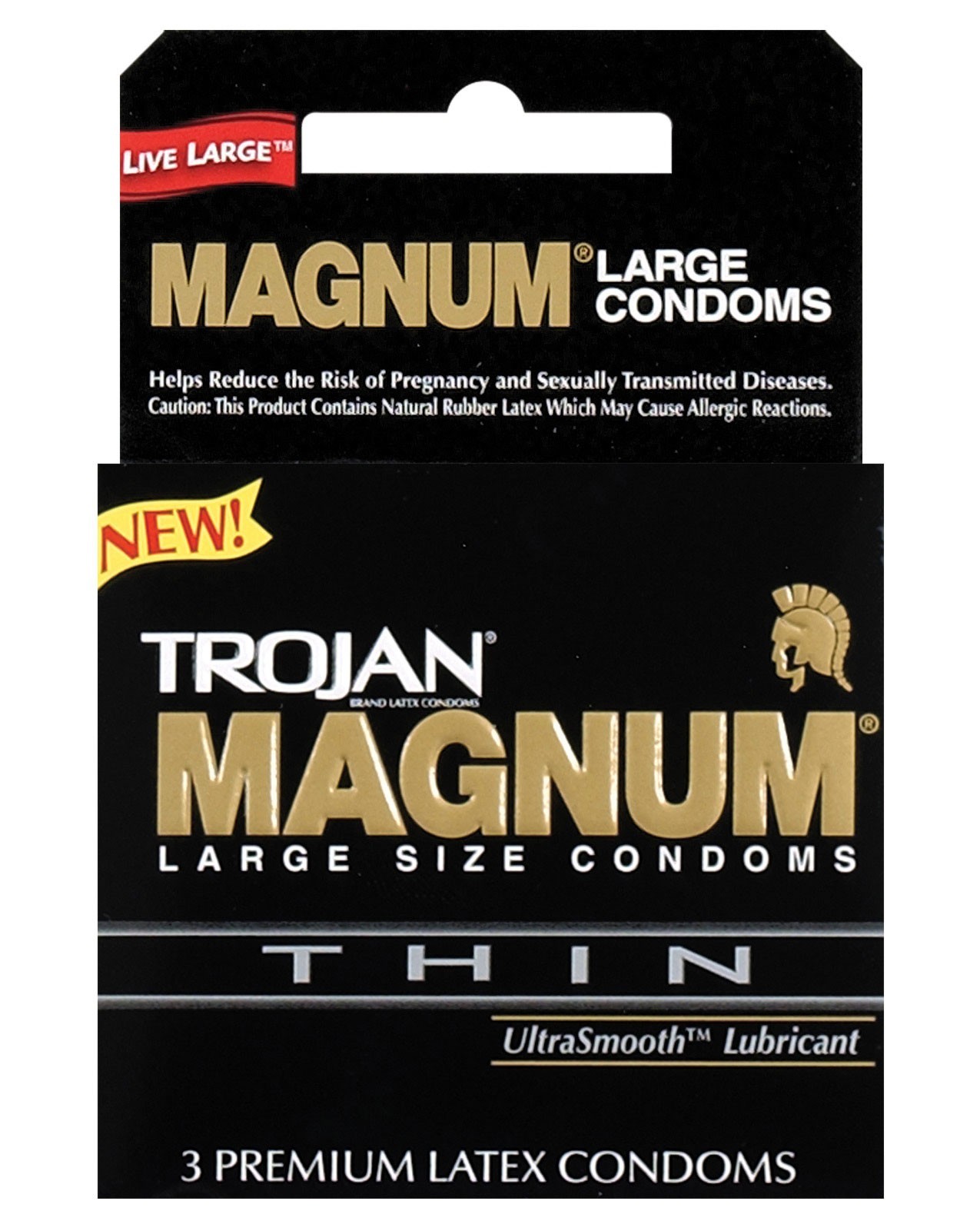 Trojan Magnum Thin Condoms Box of 3 by Paradise marketing Cupid's