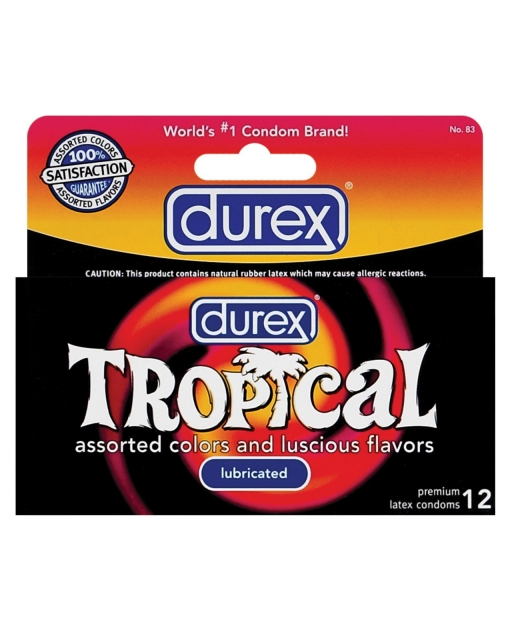 Durex Tropical Color & Scents Condoms - Box of 12