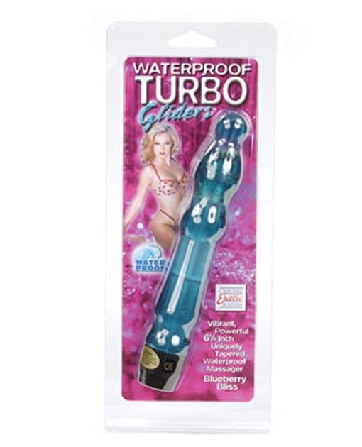 6.5" Turbo Glider Tapered Waterproof - Blueberry Bliss