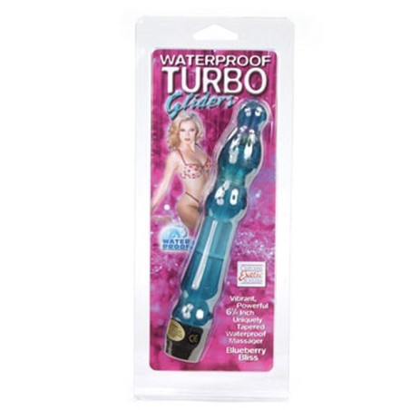 6.5" Turbo Glider Tapered Waterproof - Blueberry Bliss