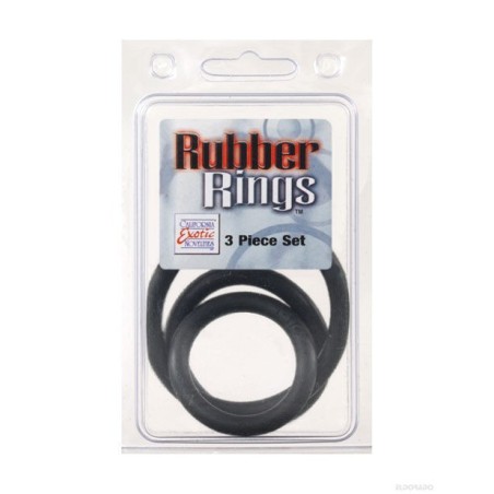 Rubber Ring 3 Pack (Sm,Md,Lg) - Black