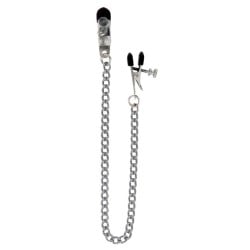 Adjustable Broad Tip Nipple Clamps w/Link Chain