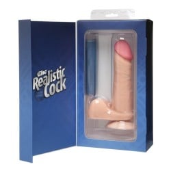 UR3 Realistic Cock w/Balls - 6" White