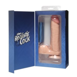 UR3 Realistic Cock w/Balls - 8" White