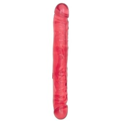 Crystal Jellies 12" Jr. Double Dong - Pink