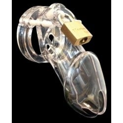 CB-6000 3 1/4" Cock Cage and Lock Set - Clear