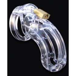 CB-6000 3 3/4" Curved Cock Cage and Lock Set  - Clear