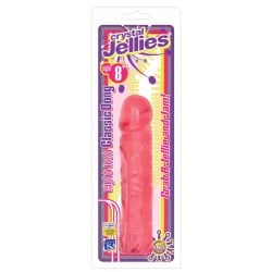 Crystal Jellies 8" Classic Dildo - Pink
