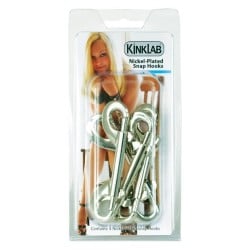 Kinklab Nickel Plated Snap Hooks - Pack of 4