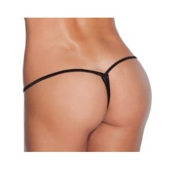 Low Rise Lycra G-String Black O/S