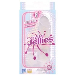 Crystal Jellies 8" Ballsy Cock - Clear